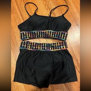 Shein large two piece swimsuit.